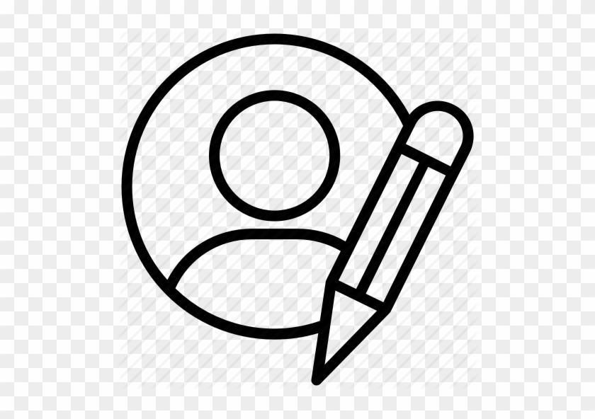 Journalist Clipart Book Editor - Pencil Icon Outline #1219600