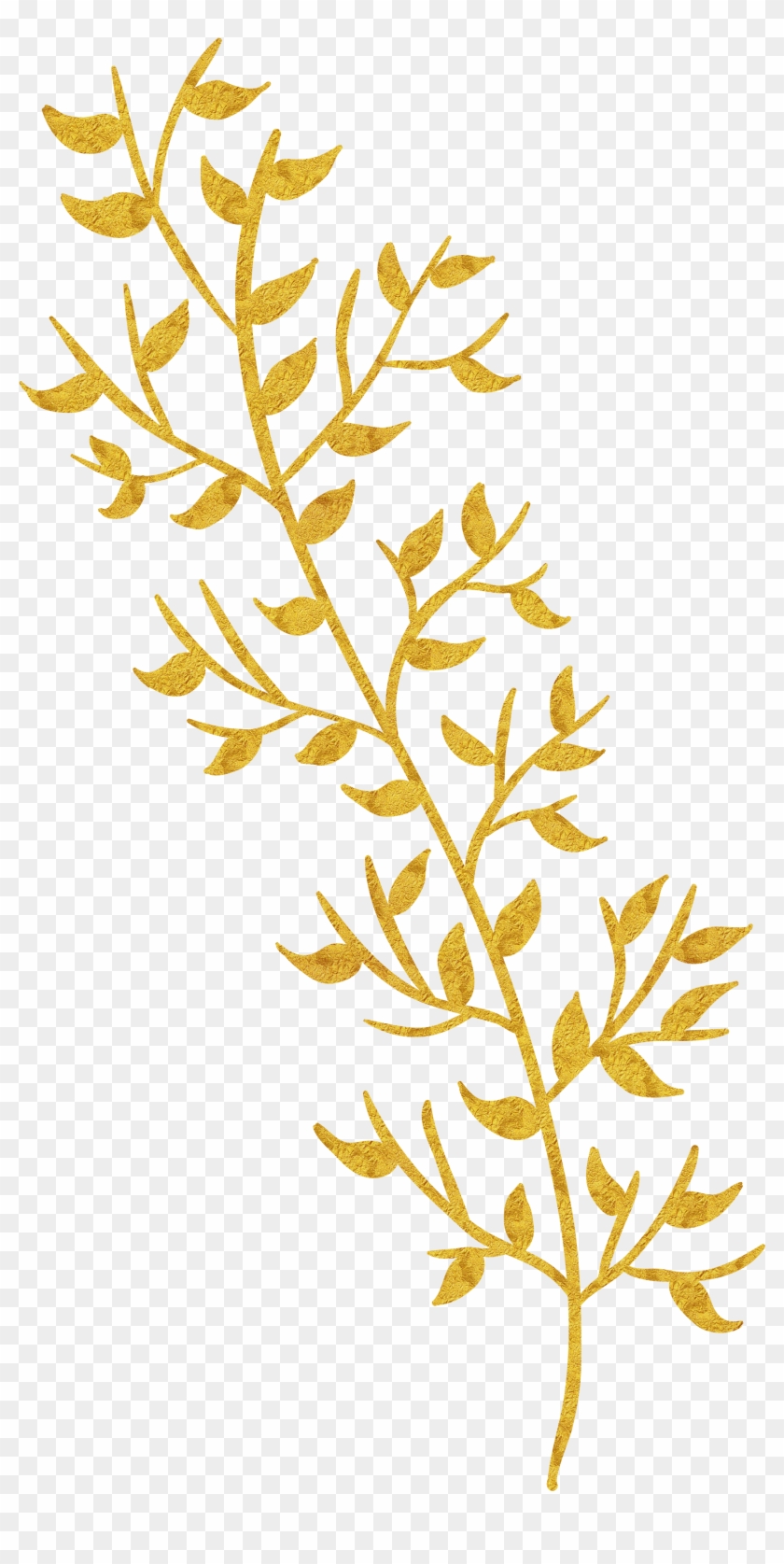 Leaf Gratis Download - Gold Leaves Png #1219620