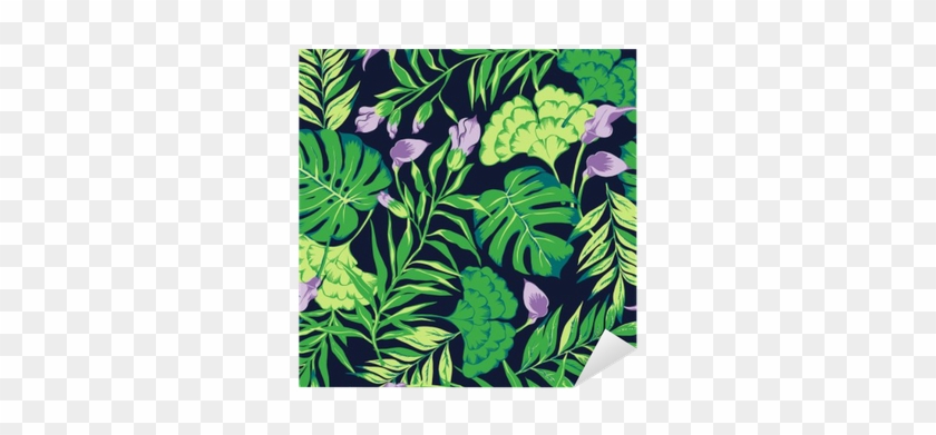 Vector Seamless Bright Colorful Tropical Pattern With - Tropics #1219628