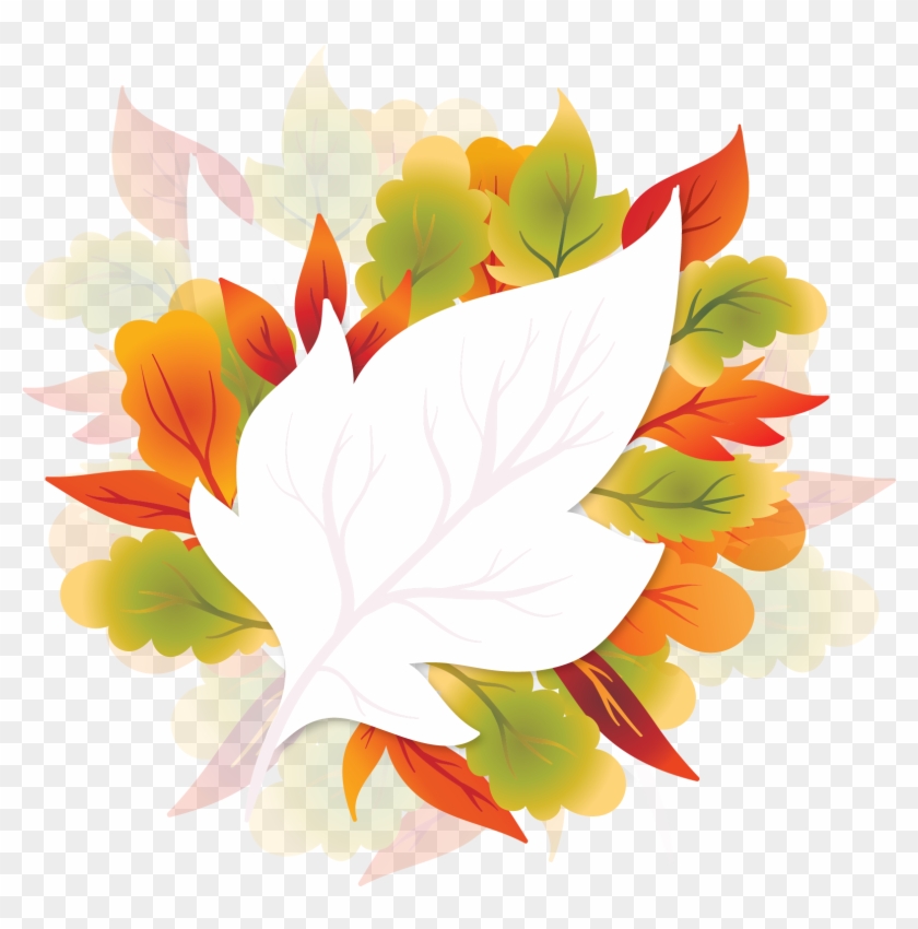Floral Design Maple Leaf Autumn - Vector Graphics #1219634