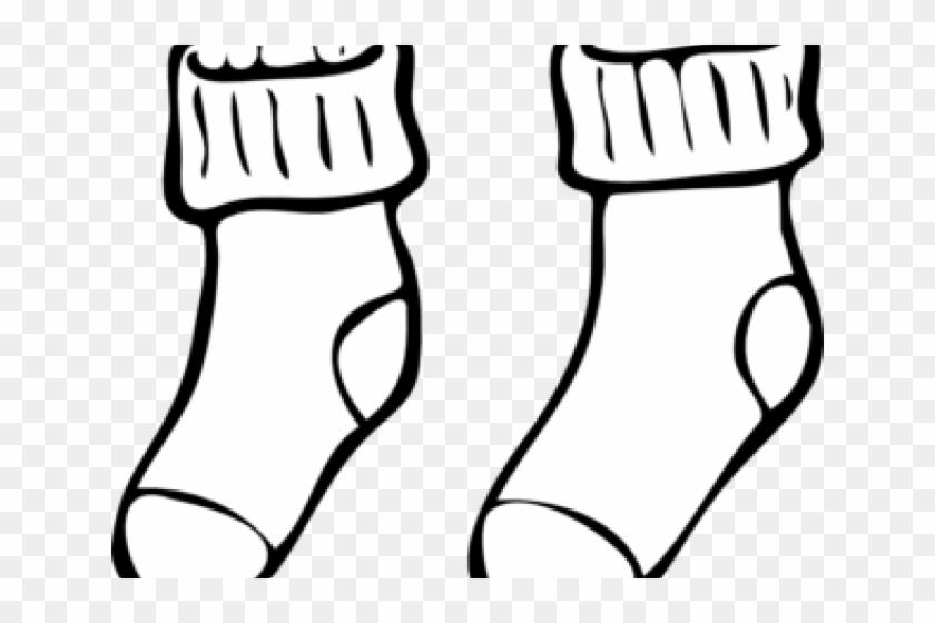 Socks Clipart Clean Sock - Socks Coloring Page #1219663