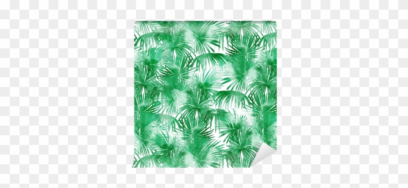 Tropical Watercolor Pattern - Watercolor Pattern Palm Trees #1219683