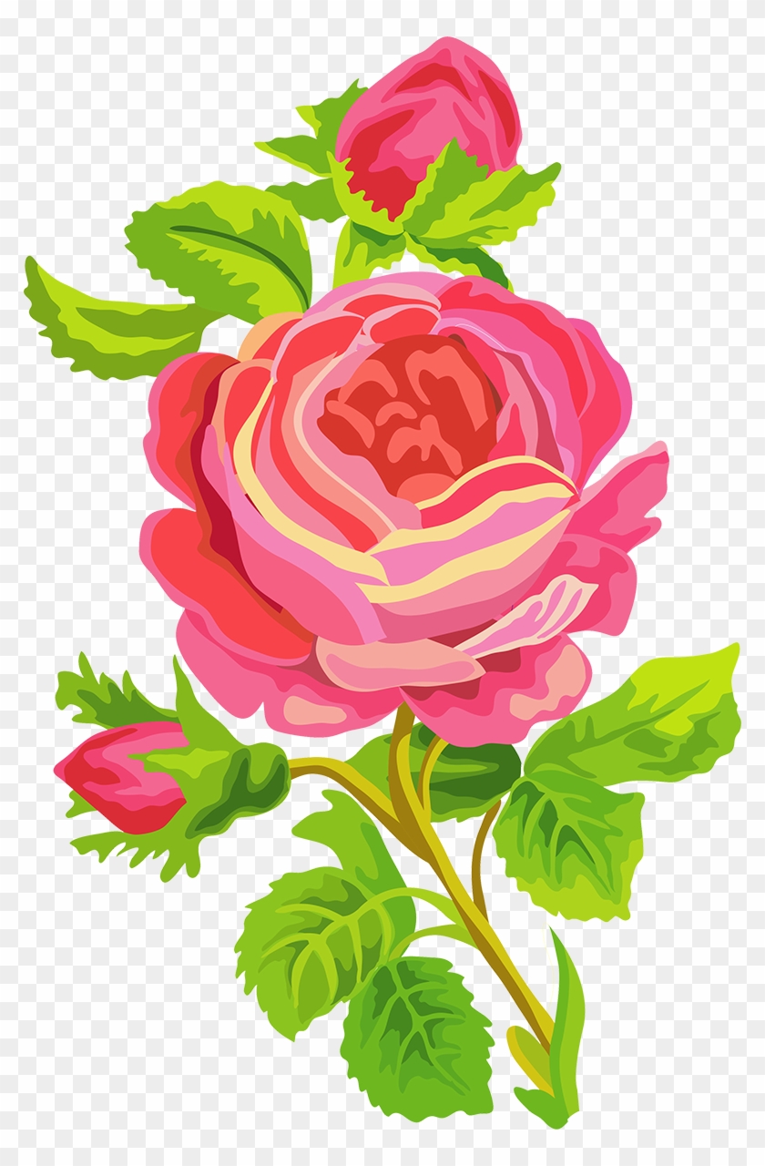 Garden Roses Cartoon Clip Art - Beach Rose #1219698