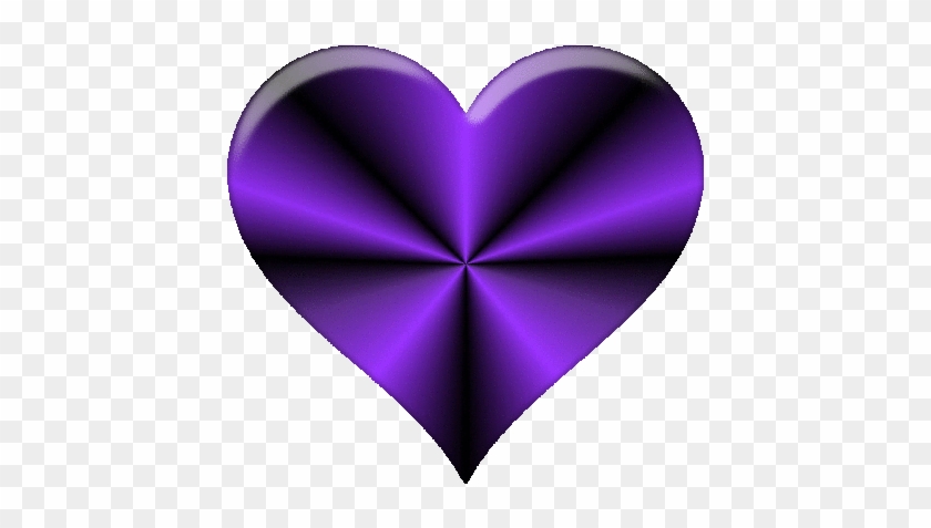 Purple Heart Cliparts - Dark Purple Heart Clip Art #1219777