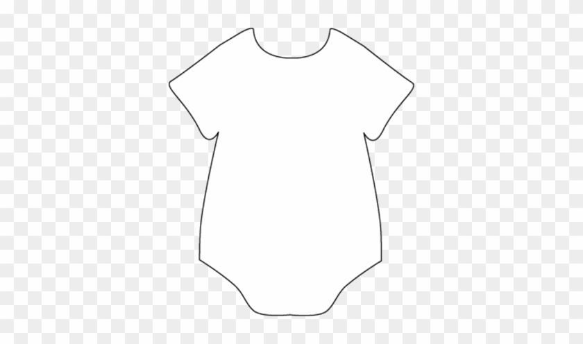 Baby Onesie Template For Baby Shower Invitations - Molde De Body De Bebe #1219916