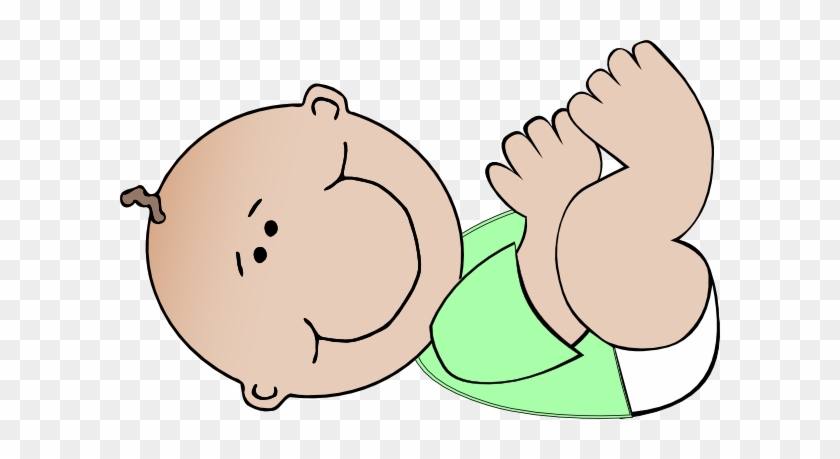 Neutral Baby Laying Clip Art At Clker - Gender Neutral Baby Clipart #1219919