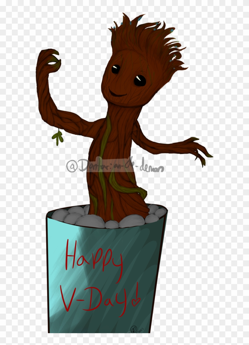 Baby Groot Valentine's Day Gift By Beepups - Cartoon #1219964