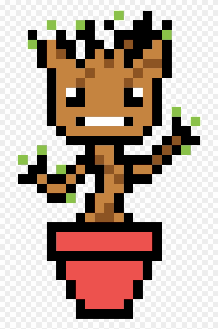 Baby Groot - Baby Groot Pixel Art #1219976