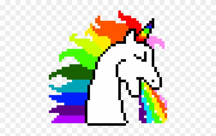 Majestic Unicorn - Minecraft Pixel Art Unicorn #1220036