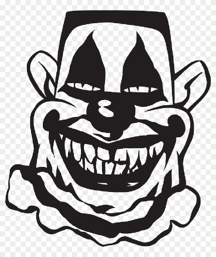 Saint Joseph Clipart Free - Scary Clown Clipart Black And White #1220108