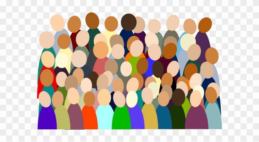 Smaller Crowd Rdc Color Clip Art At Clker - Malthus: Ensaio Sobre A População #1220194