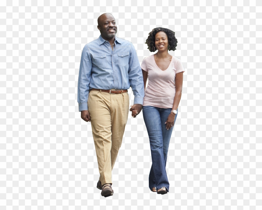 Vectors - Black People Walking Png #1220211