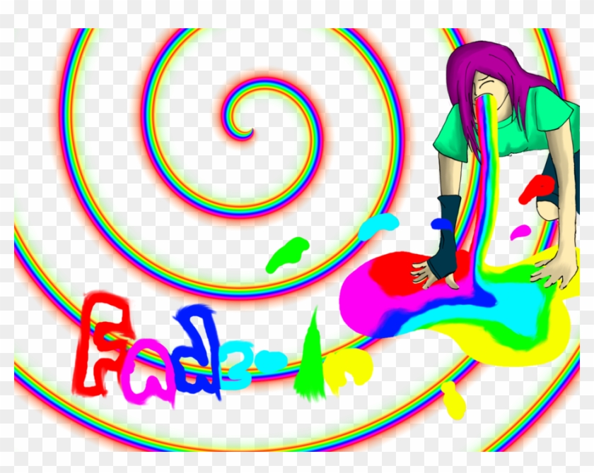 Art Trade With Fade-in Throwing Up Rainbows By Cheshireland - Art Trade With Fade-in Throwing Up Rainbows By Cheshireland #1220300