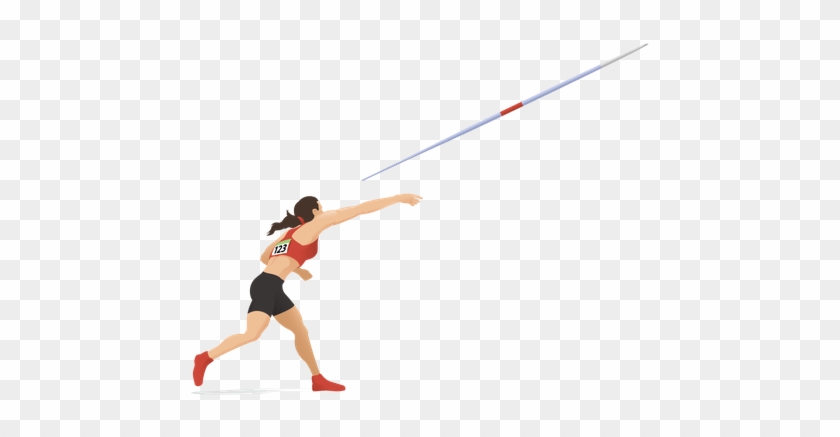 Women's Javelin - Delivery - Clipart - Javelin Throw #1220487