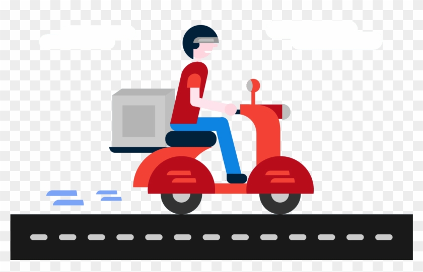 Free Delivery Boy Vector-01 - Delivery Order Vector Png #1220489