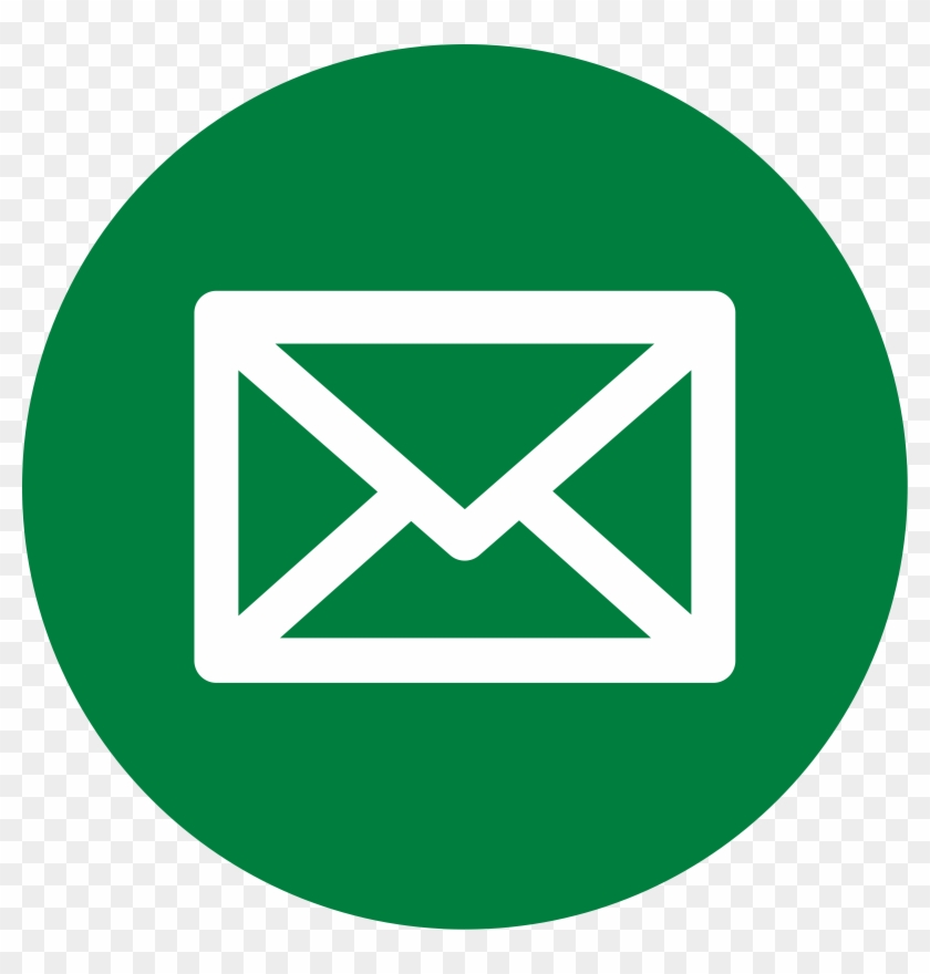 Big Image - Mail Icon Png Circle #1220717