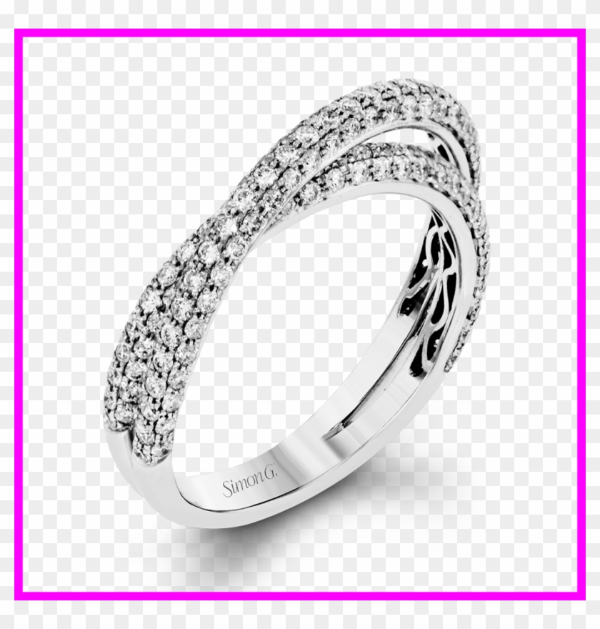Unbelievable Presenting An Eye Catching Modern Design - Simon G. 18k White Gold Engagement Ring #1220804