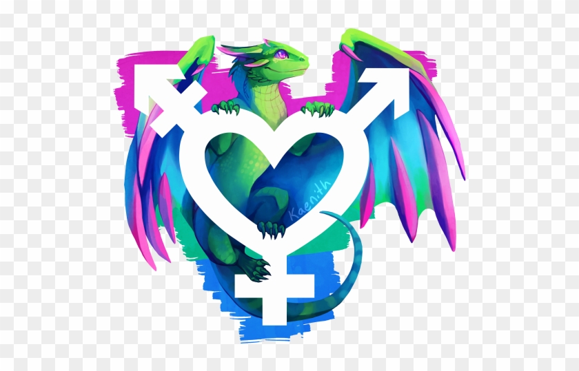 Ace Pride - Polysexual Dragon.