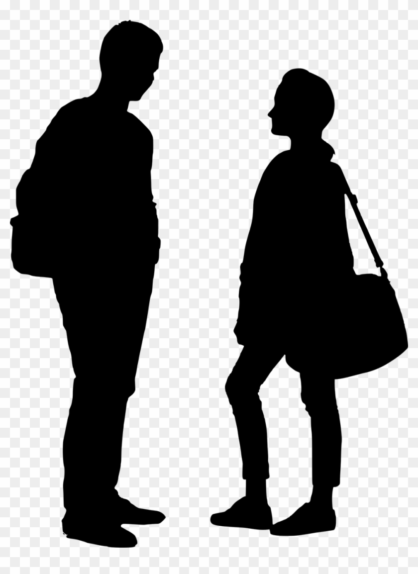 Two Famous People I Know Steemit - People Talking Silhouette Png #1220864