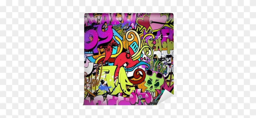 Hip-hop Style Seamless Texture Pat Wall Mural • Pixers® - Men's Graffiti Pop Art Wallet Clutch Bag Handbag Organizer #1220887