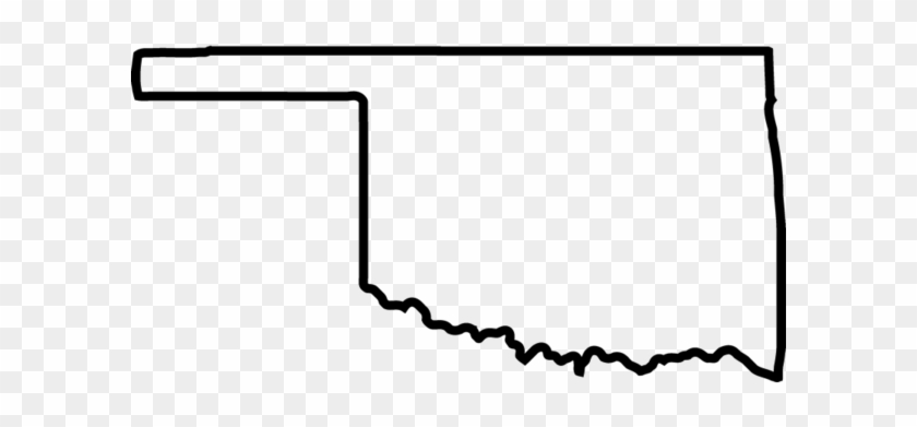 Oklahoma Outline Rubber Stamp - State Of Oklahoma Outline #1220927