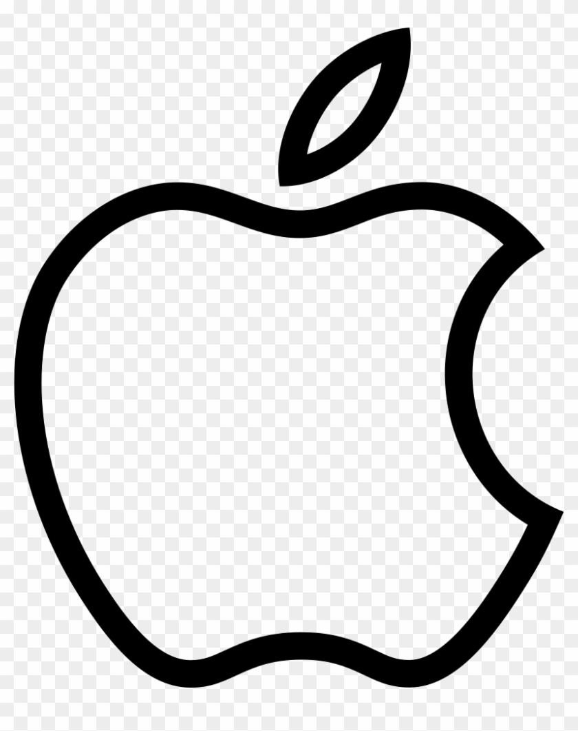 Social Apple Outline Comments - Apple Logo Outline Transparent #1220951
