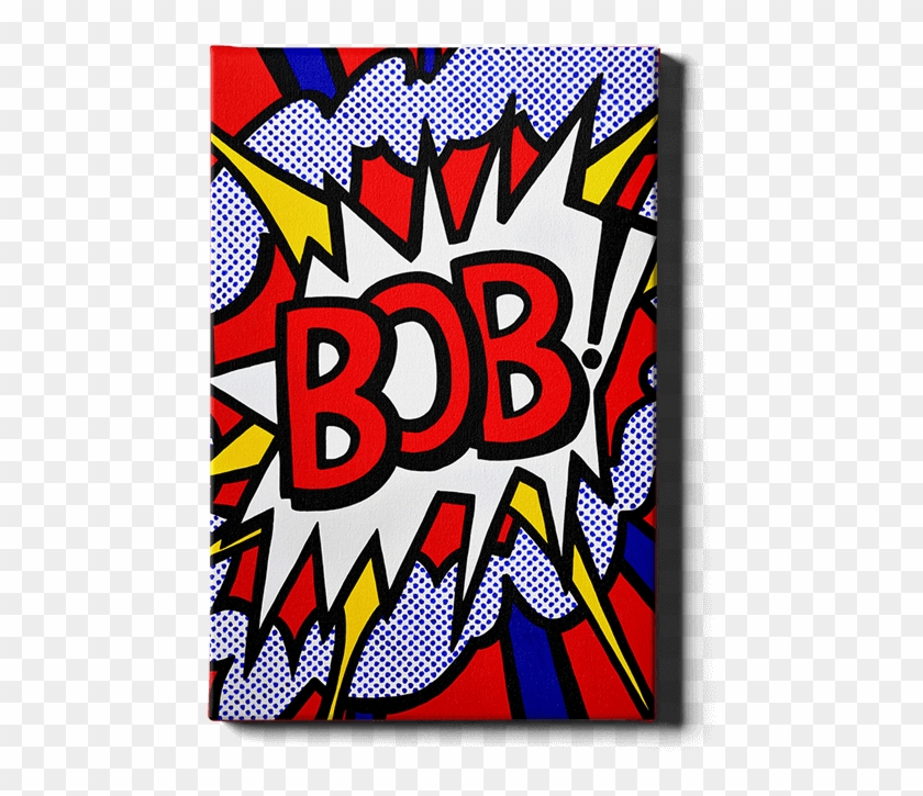 Bob Marongiu Visual Arts Pop Art Graphic Design - Pop Art Fabric - 10 Pop Art Comic Words Newsweek Magazine #1220965