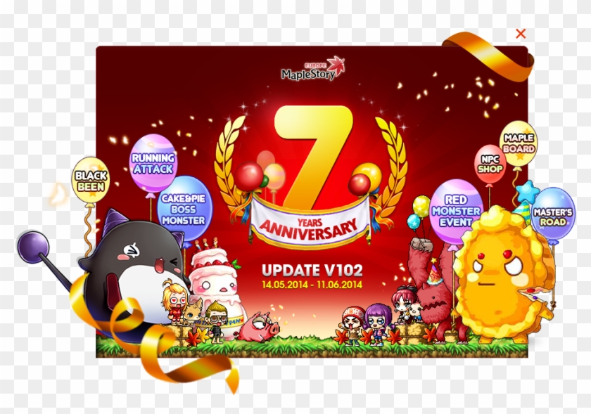 Nexon Europe Has The Pleasure To Announce Today The - Maplestory 7th Anniversary #1221053