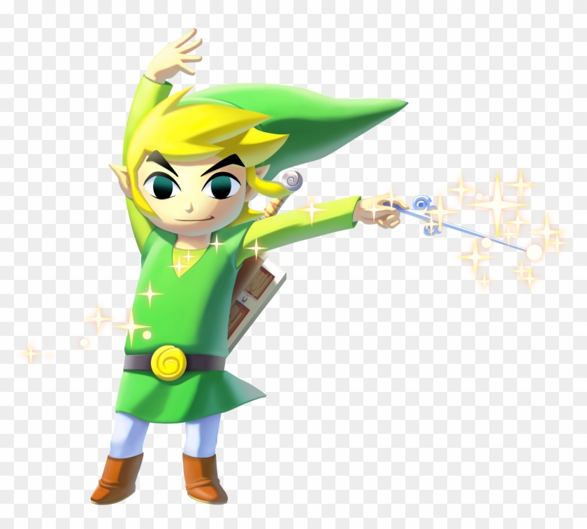 Link's Official Tphd Render - Nintendo Amiibo Legend Of Zelda Series: Toon Link #1221239