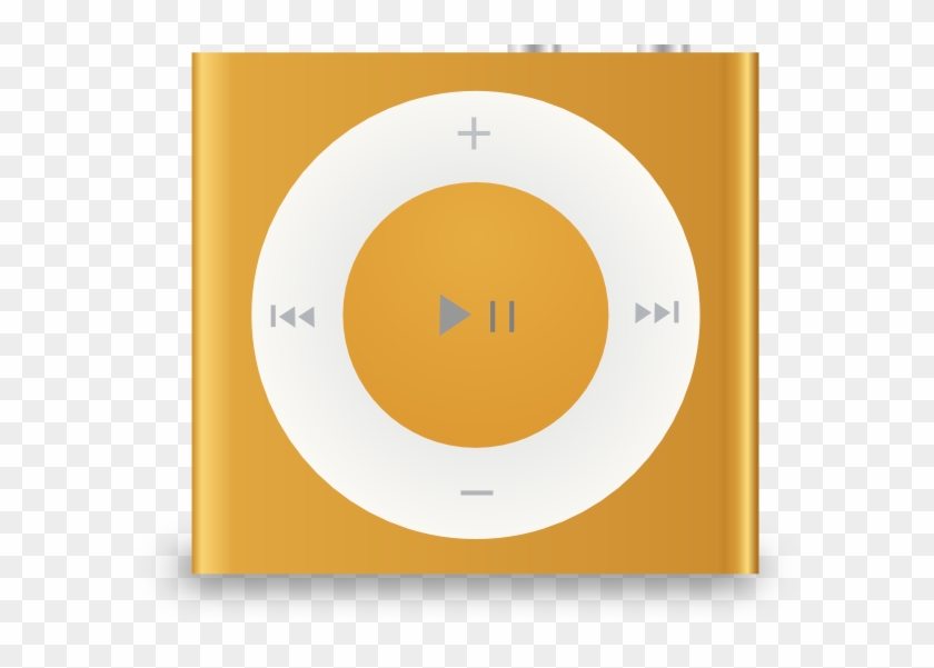 Ipod Clipart Mp3 Player - Ipod Shuffle 4th Generation Orange #1221423