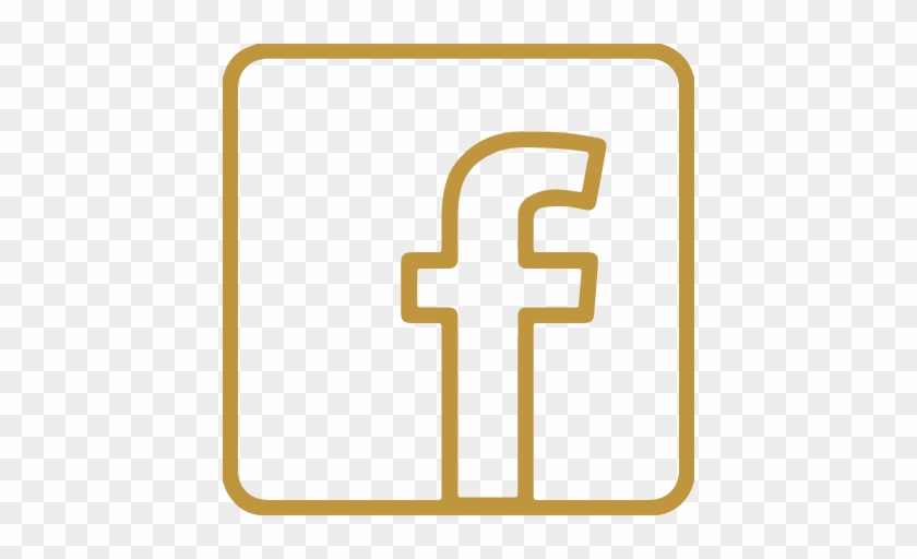 Get Social With Us - Facebook Logo Outline Png #1221481