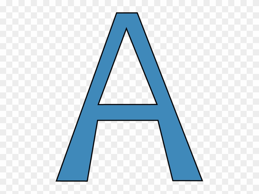 A Letter Clipart - Letter A Clipart Blue #1221595