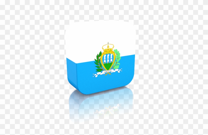 Illustration Of Flag Of San Marino - San Marino Flag #1221620