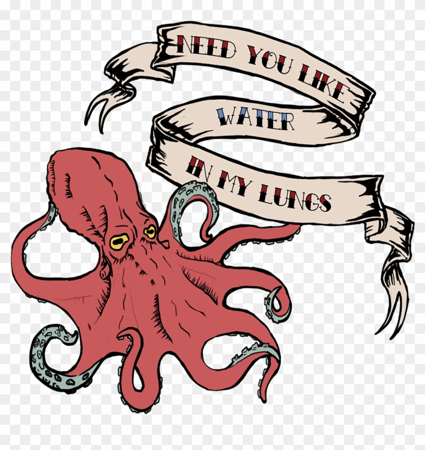 Octopus Clipart Band - Brand New Band Art #1221665