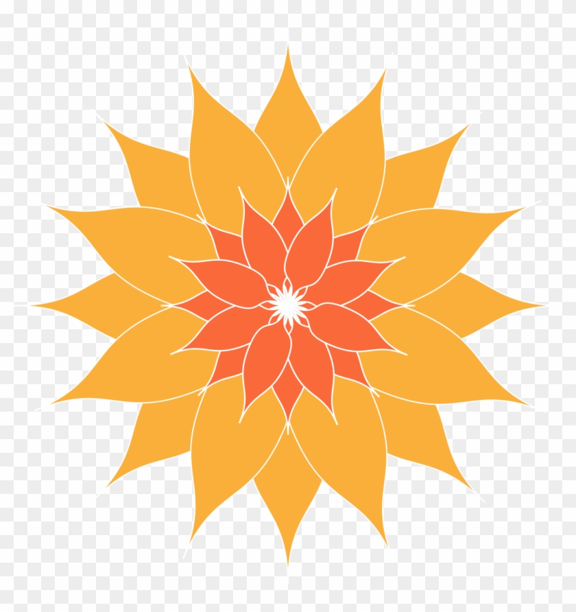 Orange Clip Art Download - Bunga Matahari Vektor Png #1221756