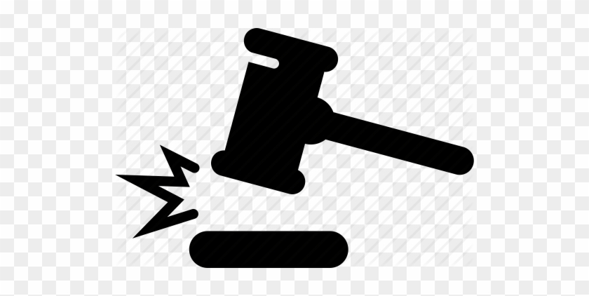 Auction, Gavel, Hammer, Judge, Judgement, Law, Legal - Auction Hammer Icon Transparent #1221796