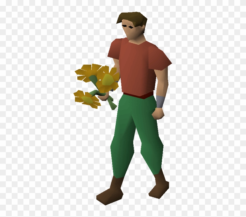 A Player Wielding A Posy Of Orange Flowers - Flower #1221803