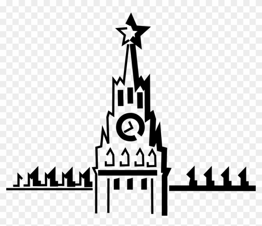 Vector Illustration Of Kremlin, Residence Of President - Vector Illustration Of Kremlin, Residence Of President #1221831