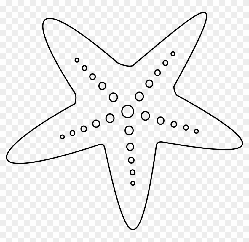 Starfish Clipart Clipart Starfish Free Clipart - Star Fish Clipart Black And White #1221868