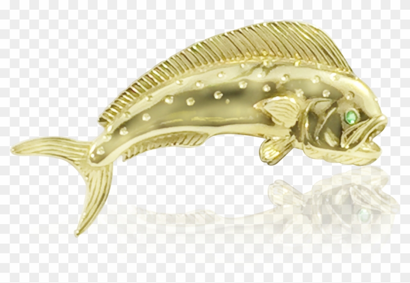 14k Mahi Mahi Dolphin Dorado Pendant - Sailfish #1222005