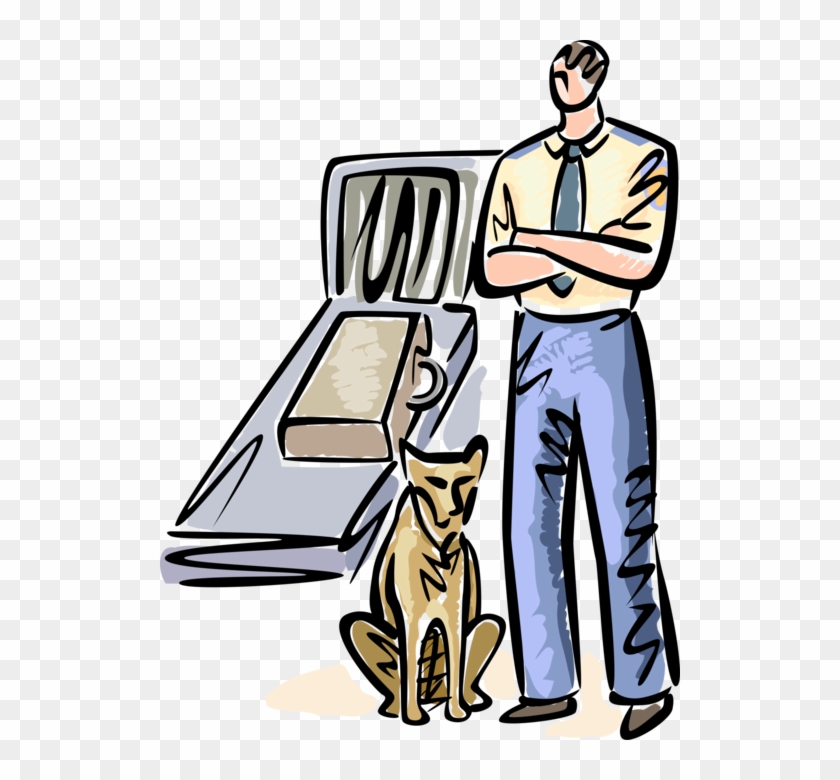 Vector Illustration Of Airport Security Checks Passenger - Vector Illustration Of Airport Security Checks Passenger #1222125