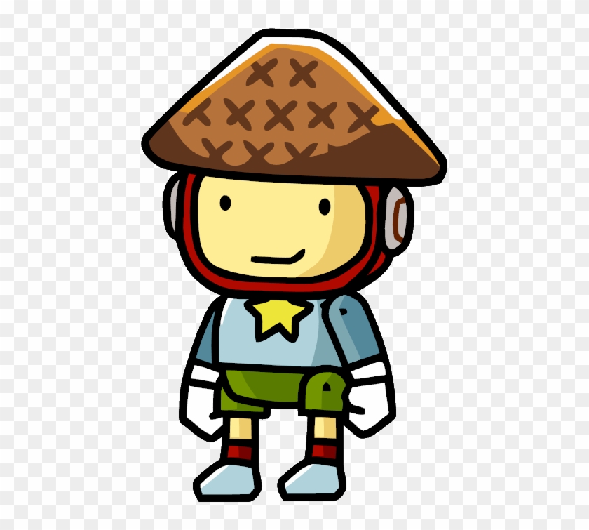 Conical Straw Hat - Scribblenauts Boy #1222134