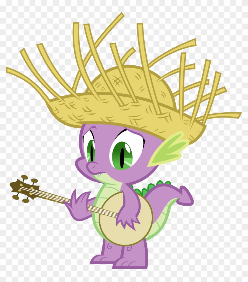 Spike Strawhat By Jeatz-axl - Mlp Spike Banjo #1222157