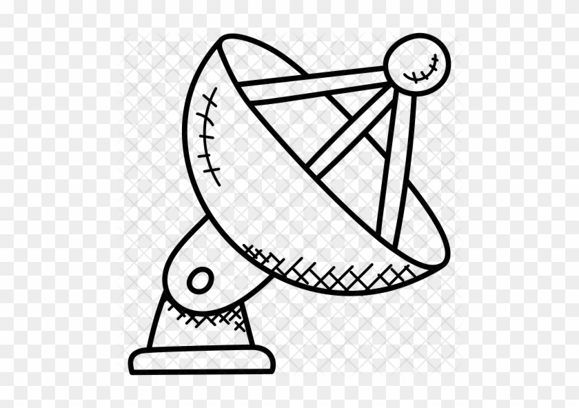 Satellite Dish Icon - Parabolic Antenna #1222302