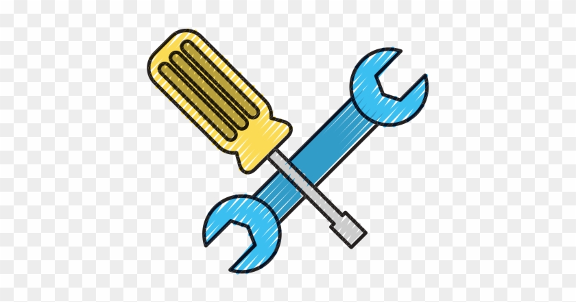 Wrench And Screwdriver Icon - Screwdriver #1222491
