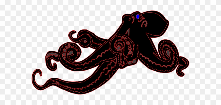 Spiritual Cotopus Clip Art At Clker - Mustached Octopus With A Monocle Keychain, Adult Unisex, #1222588