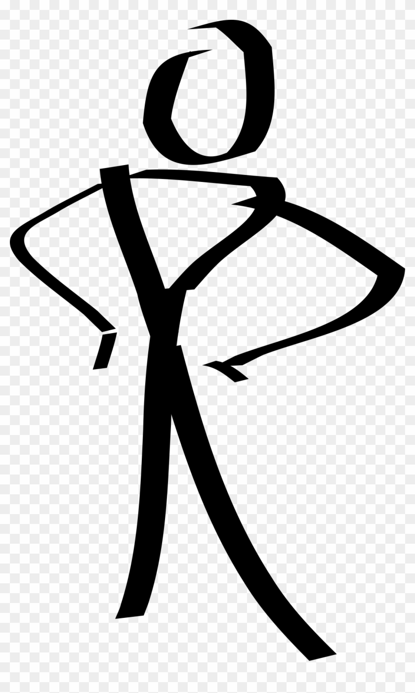 Buff Stickman - Clipart - Stick Figure Clip Art #1222646