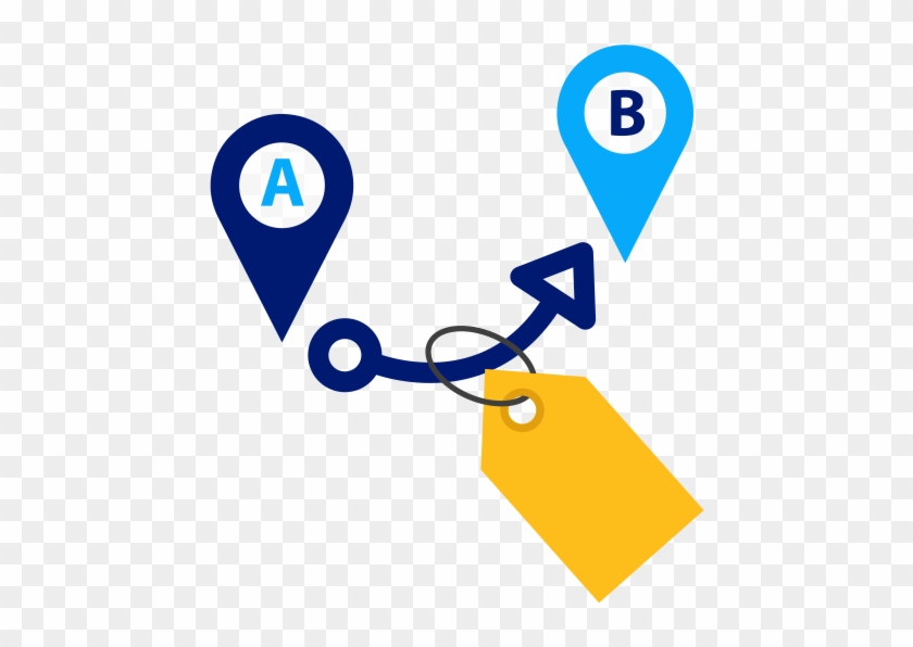 Fastest Route Icon From A To B Fixed Price - Icon #1222648