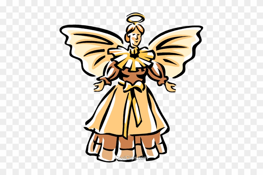 Christmas Angel Royalty Free Vector Clip Art Illustration - Illustration #1222684