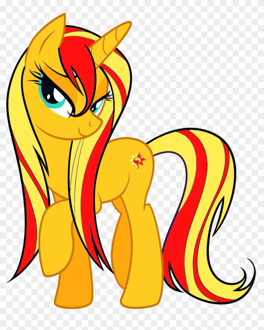 Sunset Shimmer Wet Mane By Realrainbowdashmft - Bonbon My Little Pony Png #1222727